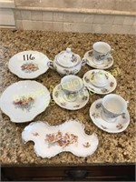 TRISA 3 SM CPS&4SAUCERS,SUGAR 3 SM DISHES