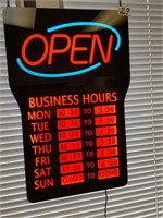 like new led 24 hour open sign