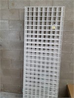 metal wall screens/racks 24 x 72" h