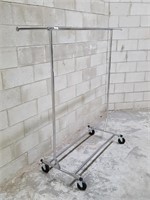 chrome clothing rack, extendable