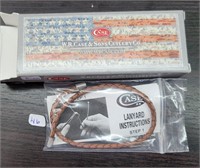 CASE Lanyard Leather Cord w/case fob & box