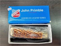 JOHN PRIMBLE 2 Blade Pocket Knife w/holder & box