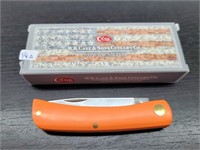 CASE Orange Syn. Smth Sod Buster Jr. Pocket Knife