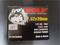 WOLF 7.62x39mm 122 GR. FMJ Steel Case