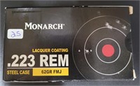MONARH .223 REM 62GR FMJ Steel Case