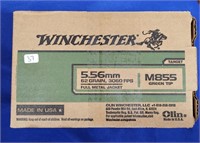 WINCHESTER 5.56mm 62 GR. 3060 FPS 200 Rds