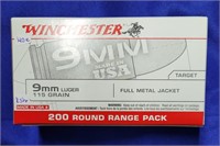 WINCHESTER 9mm Luger 115 GR. FMJ