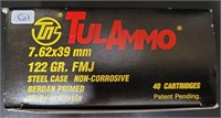 TULAMMO 7.62X39mm 122GR. FMJ Steel Case