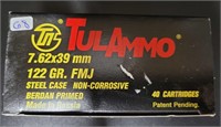 TULAMMO 7.62X39mm 122 GR. FMJ Steel Case