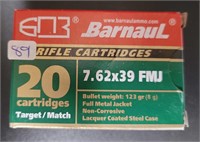 BARNAUL 7.62X39 FMJ 123 GR. Full Metal Jacket
