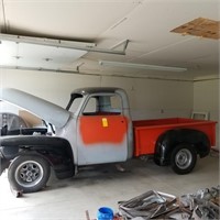 1949 CHEVY PICK-UP TRUCK IN PROCESS OF BEING