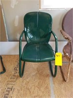 EARLY METAL LAWN CHAIR