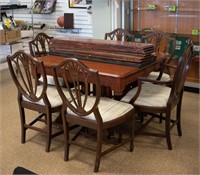 Furniture Vintage Dining Table & 6 Chairs