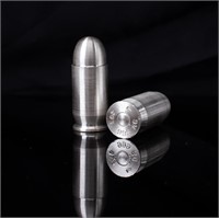 Coin 2 - 1 Troy Ounce Silver Bullets In 45 Cal.