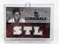 63/75 2002 UD Premier Stan Musial Relic Materials