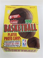 1990-91 Fleer Basketball 36 Pack Wax Box