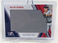 197/299 2018 USA Baseball Nolan Gorman Relic