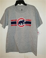 NEW Chicago Cubs Youth Gray T-Shirt L 14/16