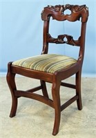 Davis Cabinet Company Walnut Carved Side Chair
