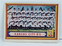 1957 Topps Kansas City Athletics Team Card