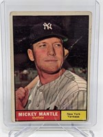 1961 Topps Mickey Mantle Card # 300 CREASE