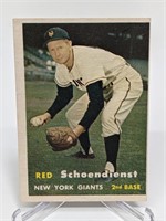 1957 Topps Red Schoendienst - HOF