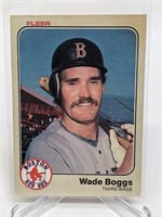 1983 Fleer Wade Boggs Rookie Card - 179