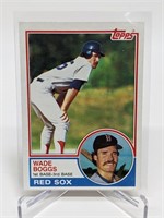 1983 Topps Wade Boggs Rookie Card # 498