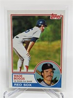 1983 Topps Wade Boggs Rookie Card # 498