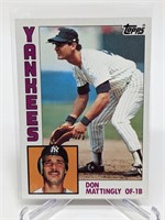 1984 Topps Don Mattingly Rookie Card # 8