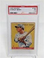 1933 Goudey Charley Berry #184 PSA 1.5 ROOKIE