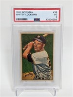 1952 Bowman Whitey Lockman #38 PSA 3