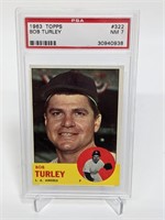 1963 Topps Bob Turley #322 PSA 7