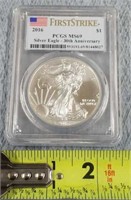 2016 Silver Eagle Dollar 30th Anniversary