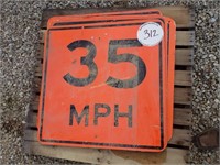 12 - 35 MPH Large Square Signs