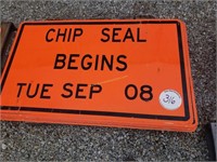 8 - Chip & Seal Signs
