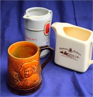 2 Side jugs plus Beer stein