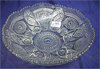 Great looking pressed glass bowl 30cm