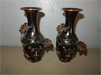 Decorative Black and Gold Vases (2)