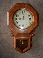 Oak Howard Miller Wall Clock-Model # 612-477