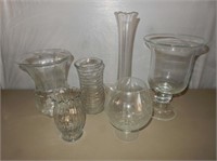 Misc Clear Glass Vases