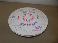 Happy Birthday Spinning Cake Plate w/ Music