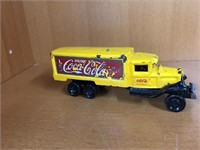 Cast iron metal coca-cola truck