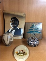 wooden international jewelry boxes, grinning man