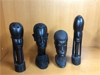 Extravagant  figurine heads
