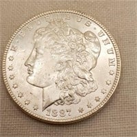 1887-P Morgan Silver Dollar