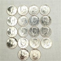 18- 1968 Kennedy Half Dollars