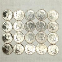 20- 1968 Kennedy Half Dollars