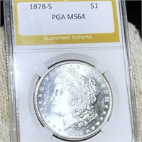 1878-S Morgan Silver Dollar PGA - MS64