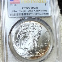 2016 Silver Eagle PCGS - MS70